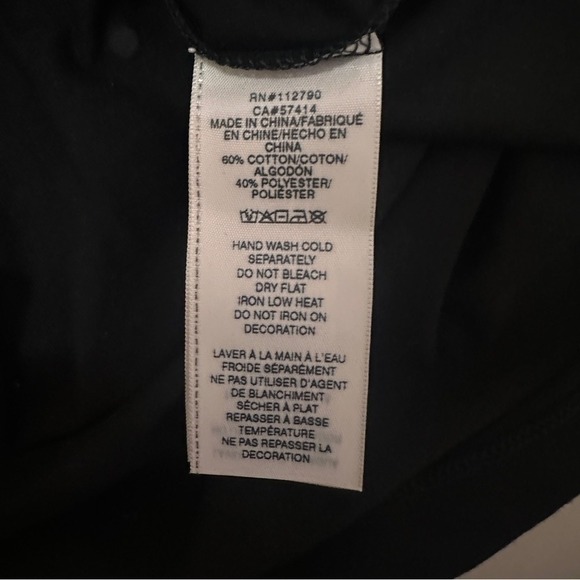 True Religion Womens Black Sleeveless Boxy Tank Top Shirt Rose Gold Logo M - Picture 11 of 12